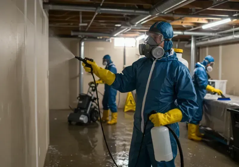 Basement Sanitization and Antimicrobial Treatment process in Buckeye, AZ